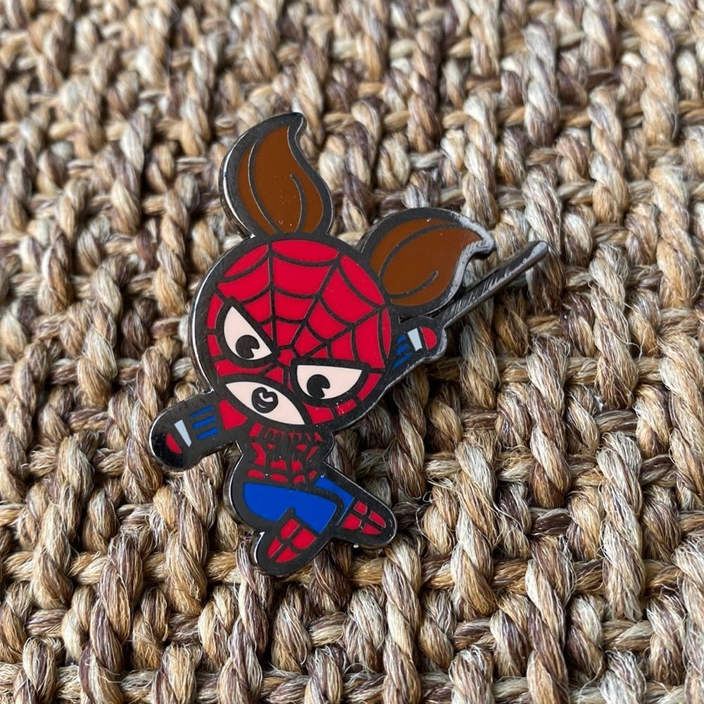 Spider woman girl mystery kawaii pin marvel